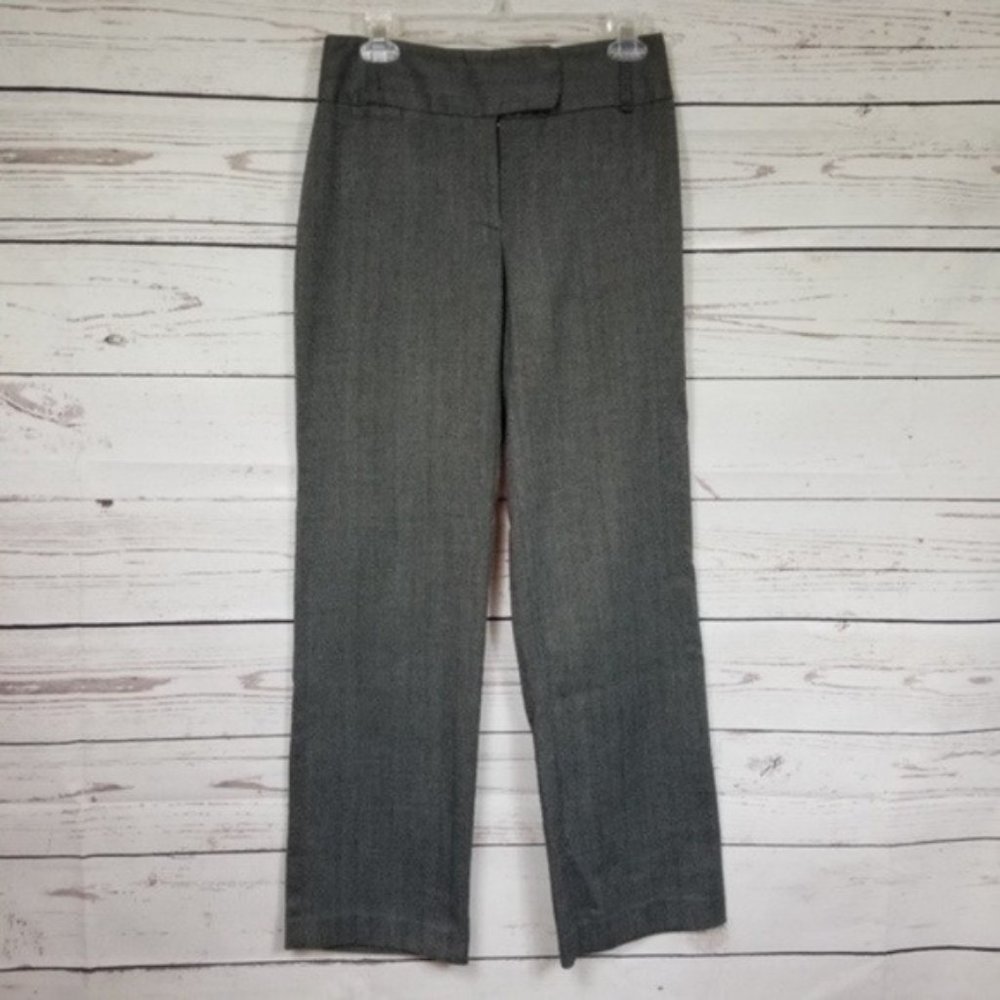 Rafaella herringbone straight leg stretchy slacks